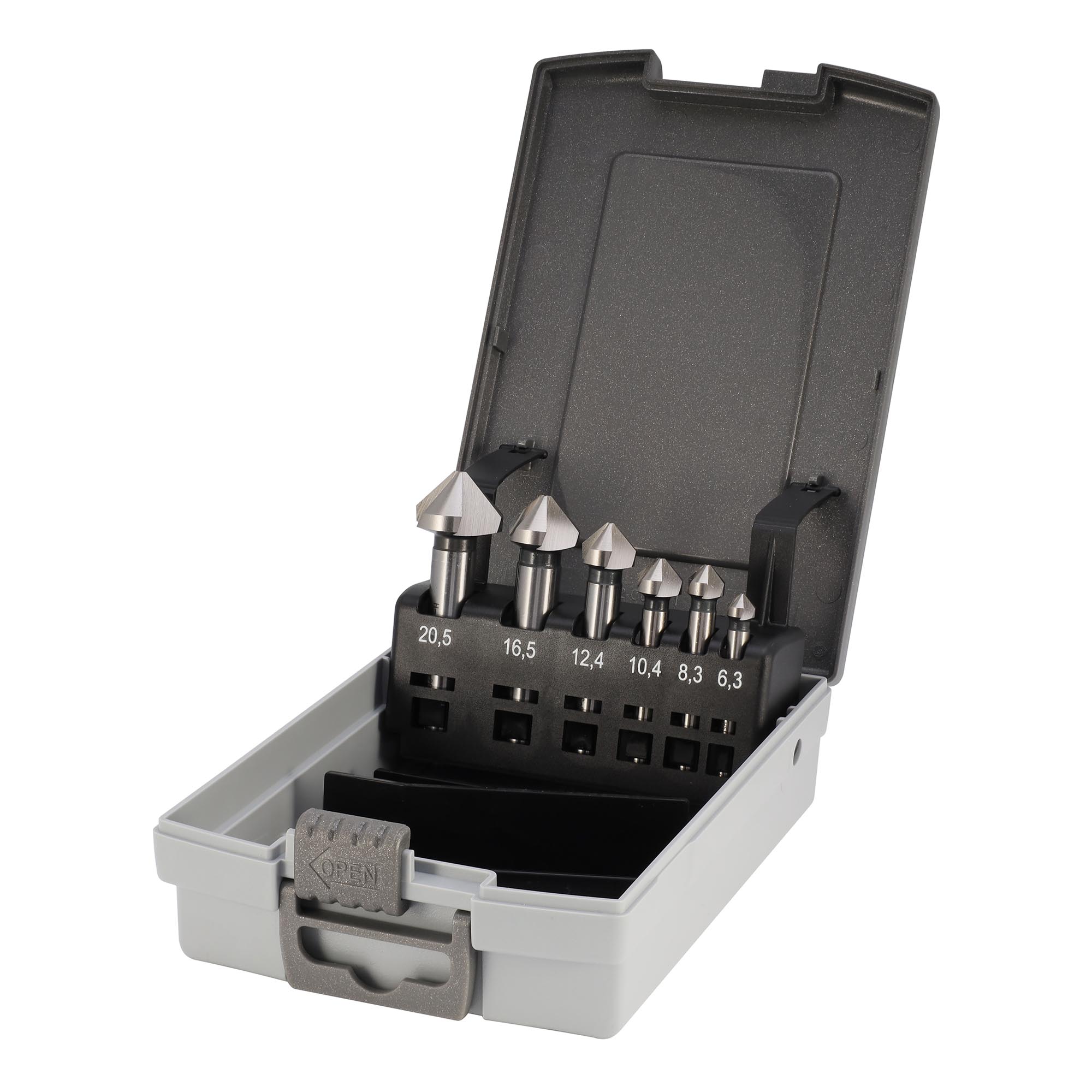 Набор зенковок H-Tools 90° 6,3-20,5мм HSSE-Co5 3z 6шт 745806EHT